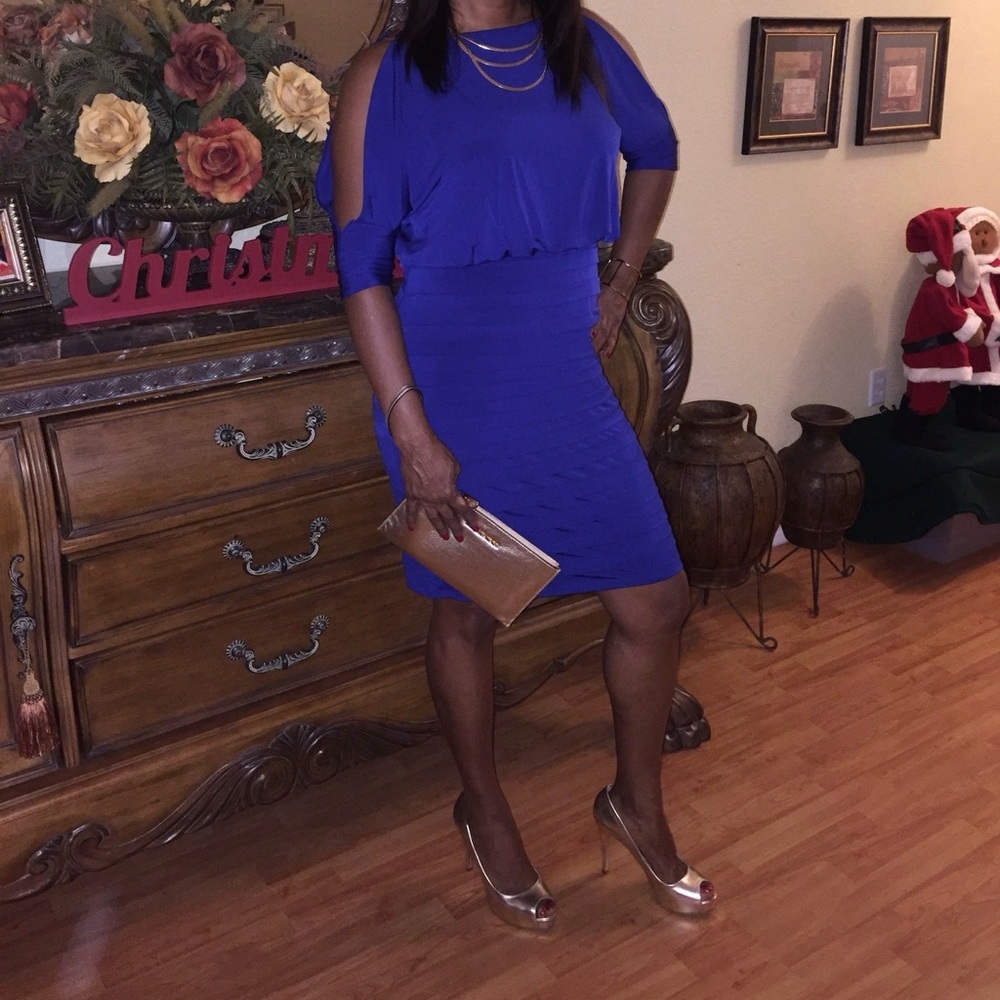 Aa Studio Navy Midi Dress